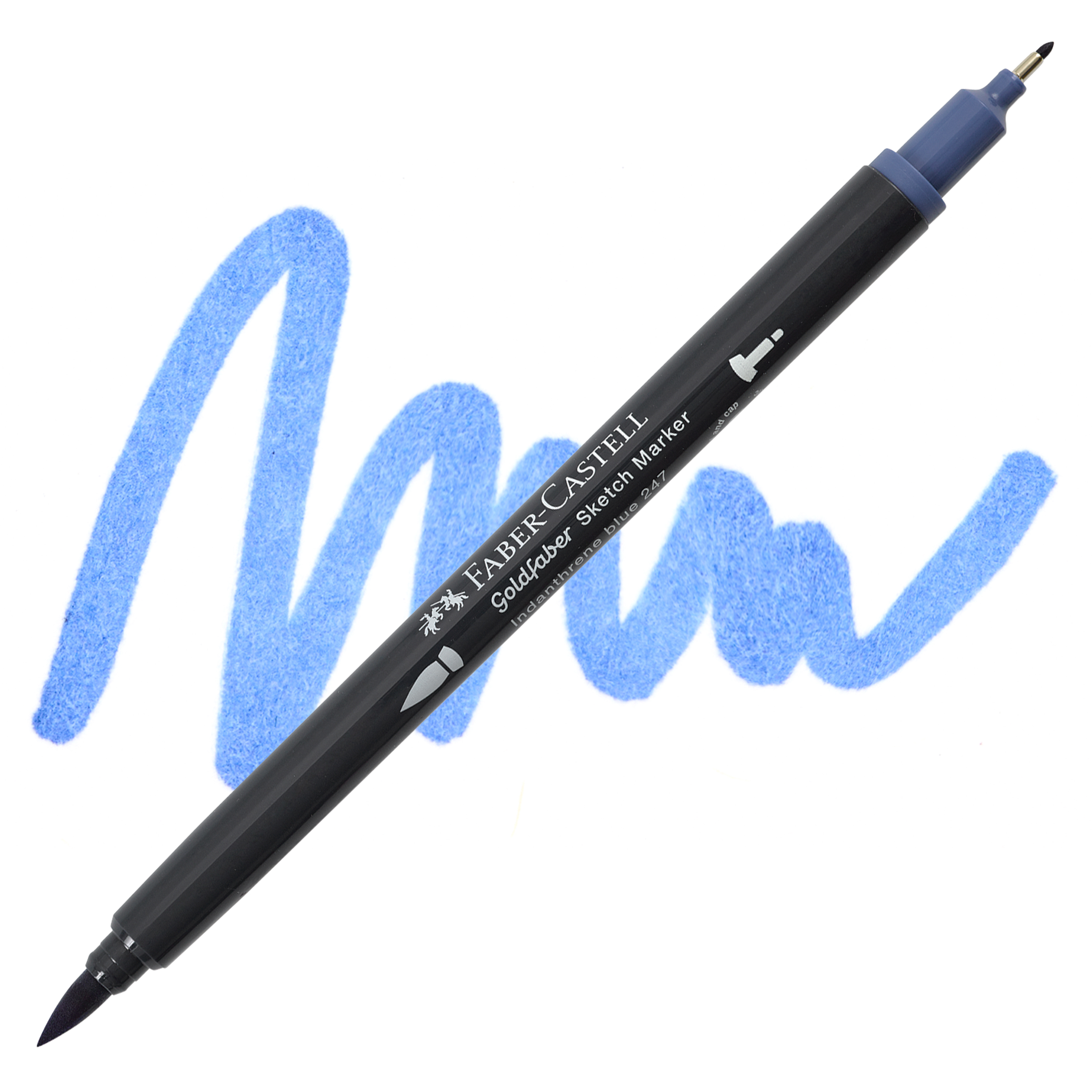 Faber-Castell goldfaber sketch dualmarker - 247 indanthrene blue
