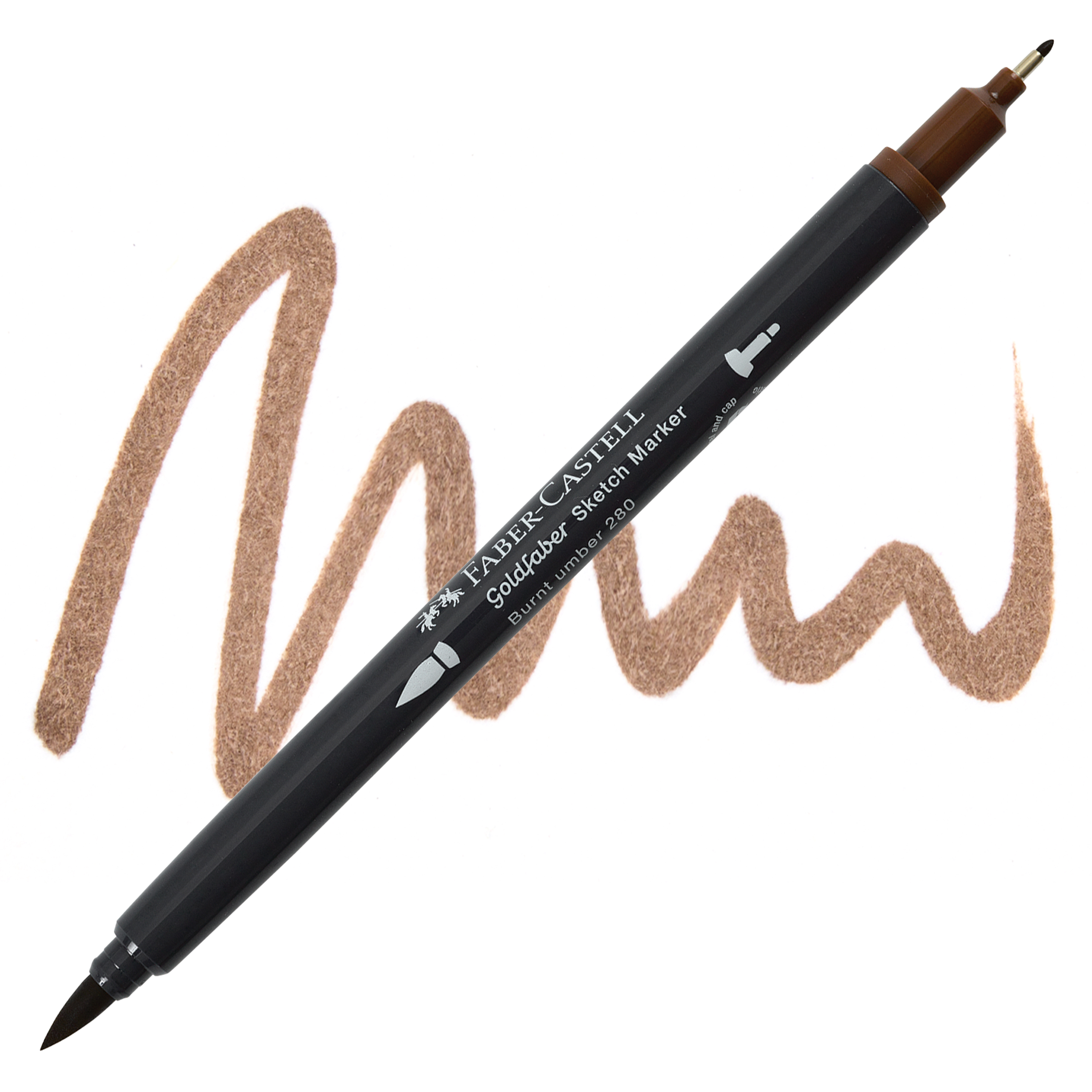 Faber-Castell goldfaber sketch dualmarker - 280 burnt umber