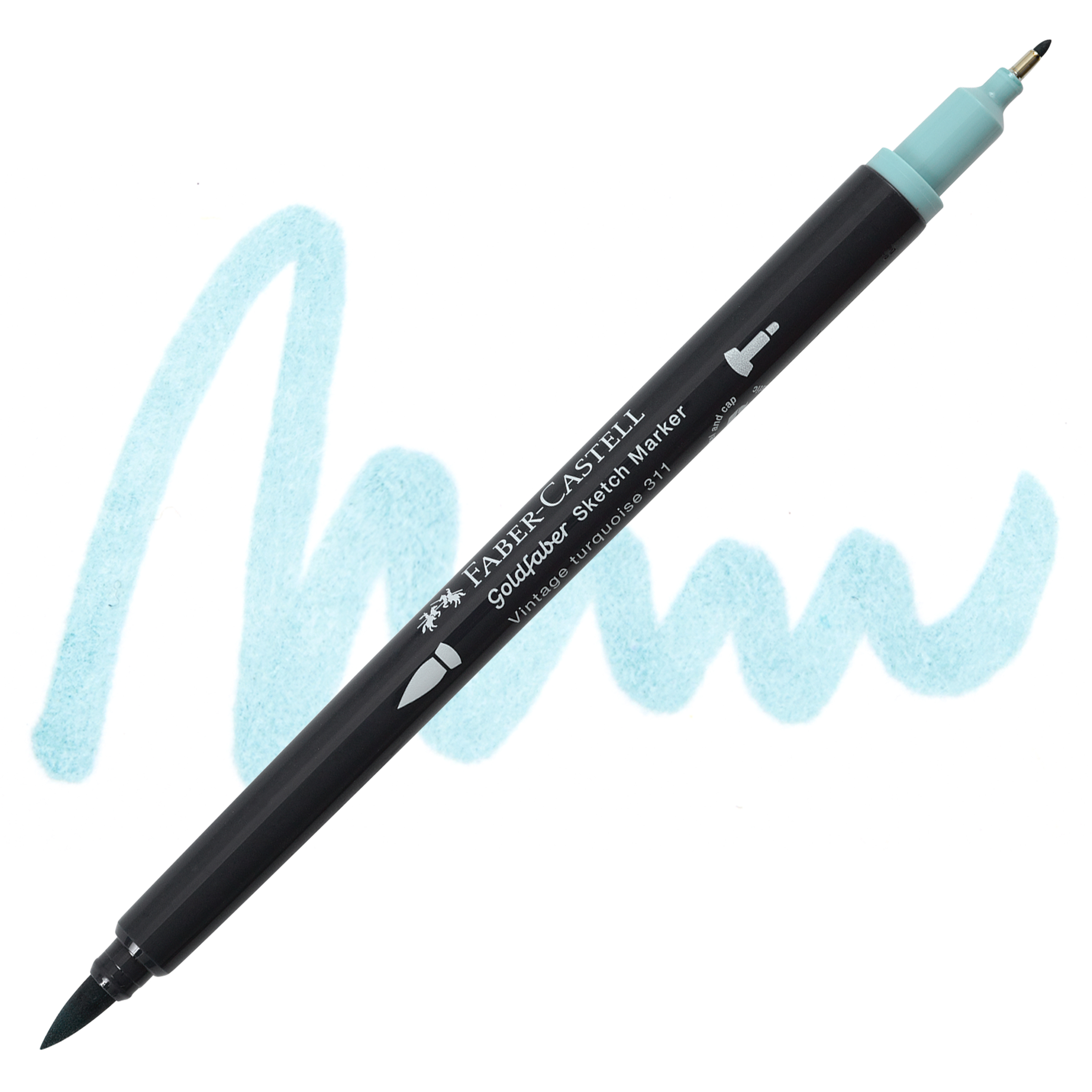 Faber-Castell goldfaber sketch dualmarker - 311 vintage turquoise
