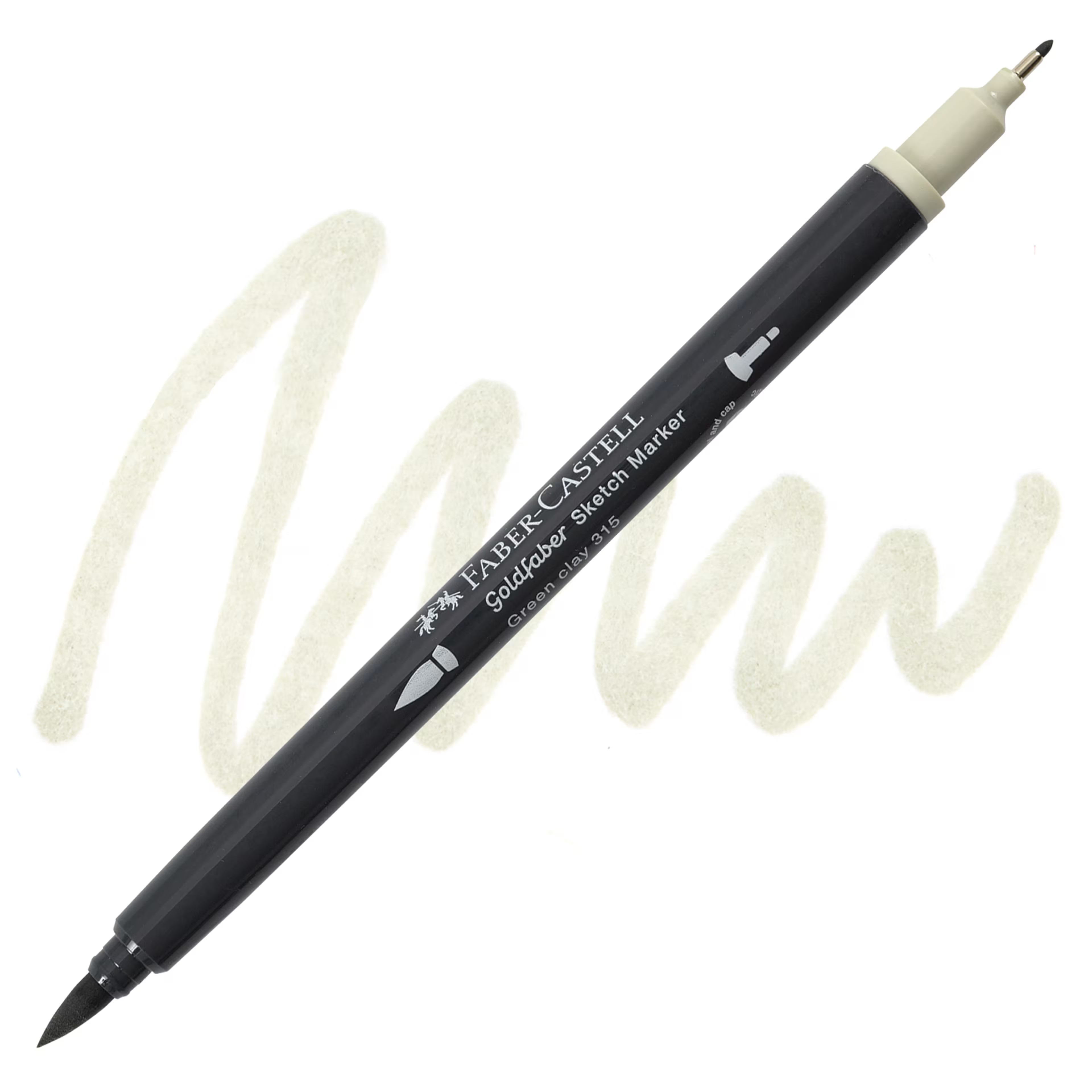 Faber-Castell goldfaber sketch dualmarker - 315 green clay