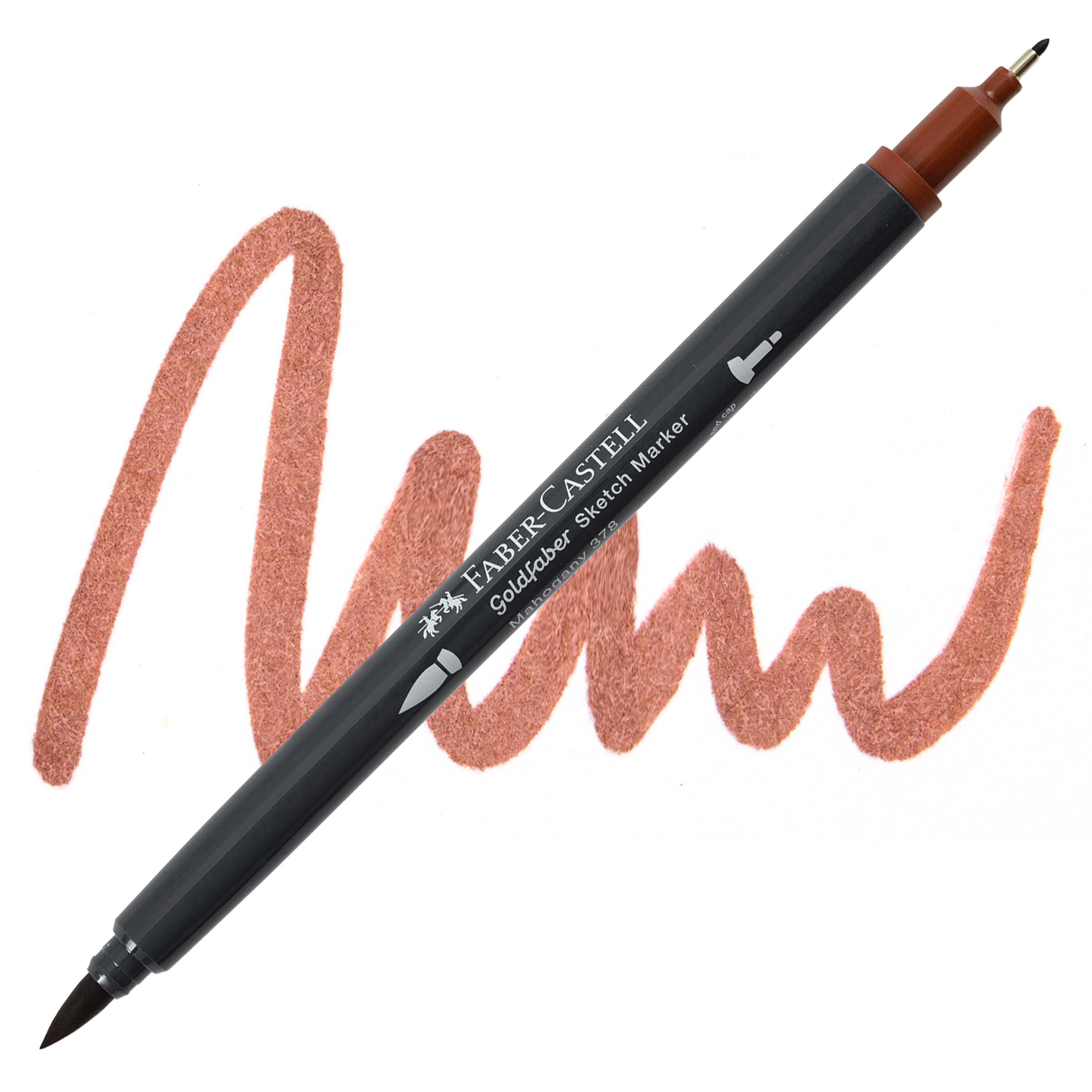Faber-Castell goldfaber sketch dualmarker - 378 mahogany
