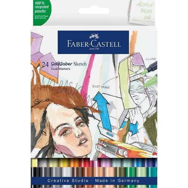 Faber-Castell goldfaber sketch dualmarker - set 24