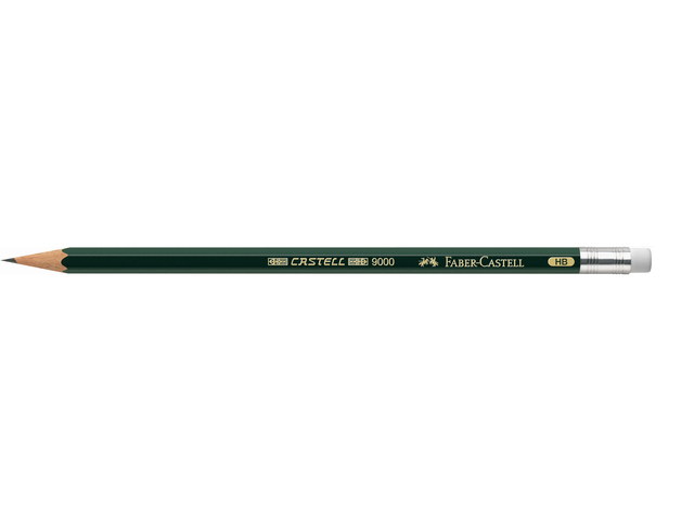 Faber-Castell Grafiet 9000 - HB met gum