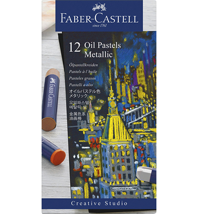 Faber-Castell oliepastel - 12 metallic