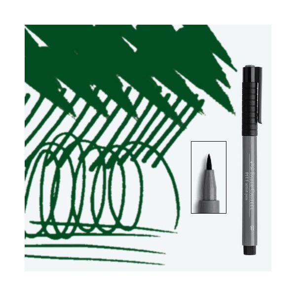 Faber-Castell Pitt artist pen brush - 174 chromium green opaque