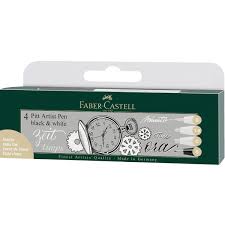 Faber-Castell Pitt artist pen zwart & wit