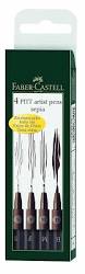Faber-Castell Pitt artist pens sepia set 4