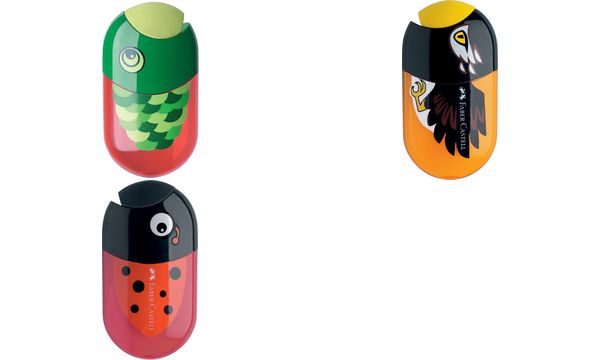 Faber-Castell slijper + gum dierenmotieven
