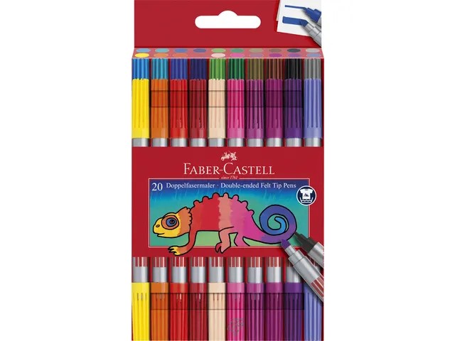Faber-Castell Viltstift Duo - 20 stuks