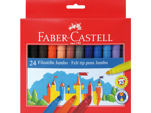 Faber-Castell viltstift jumbo set 24