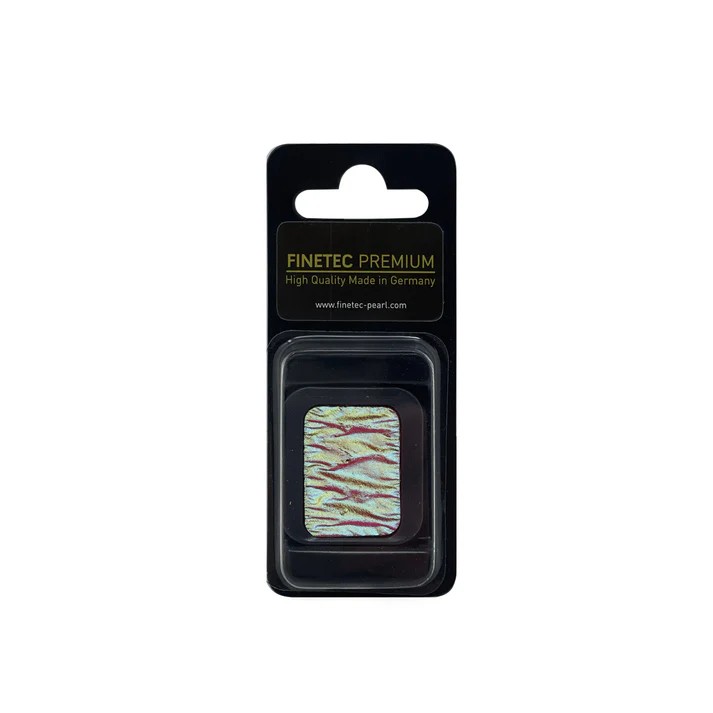 Finetec premium flip-flop - F7903C golden green/pink