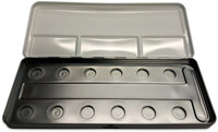 Finetec zwart metalen blik – leeg 12