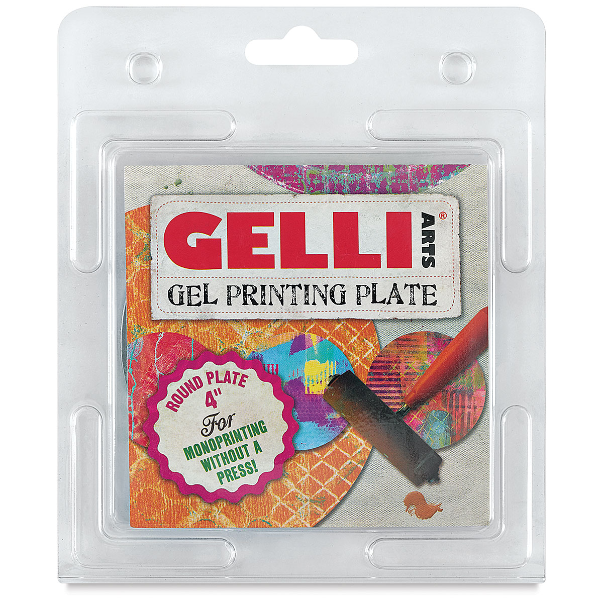 Gelli plate 4" round