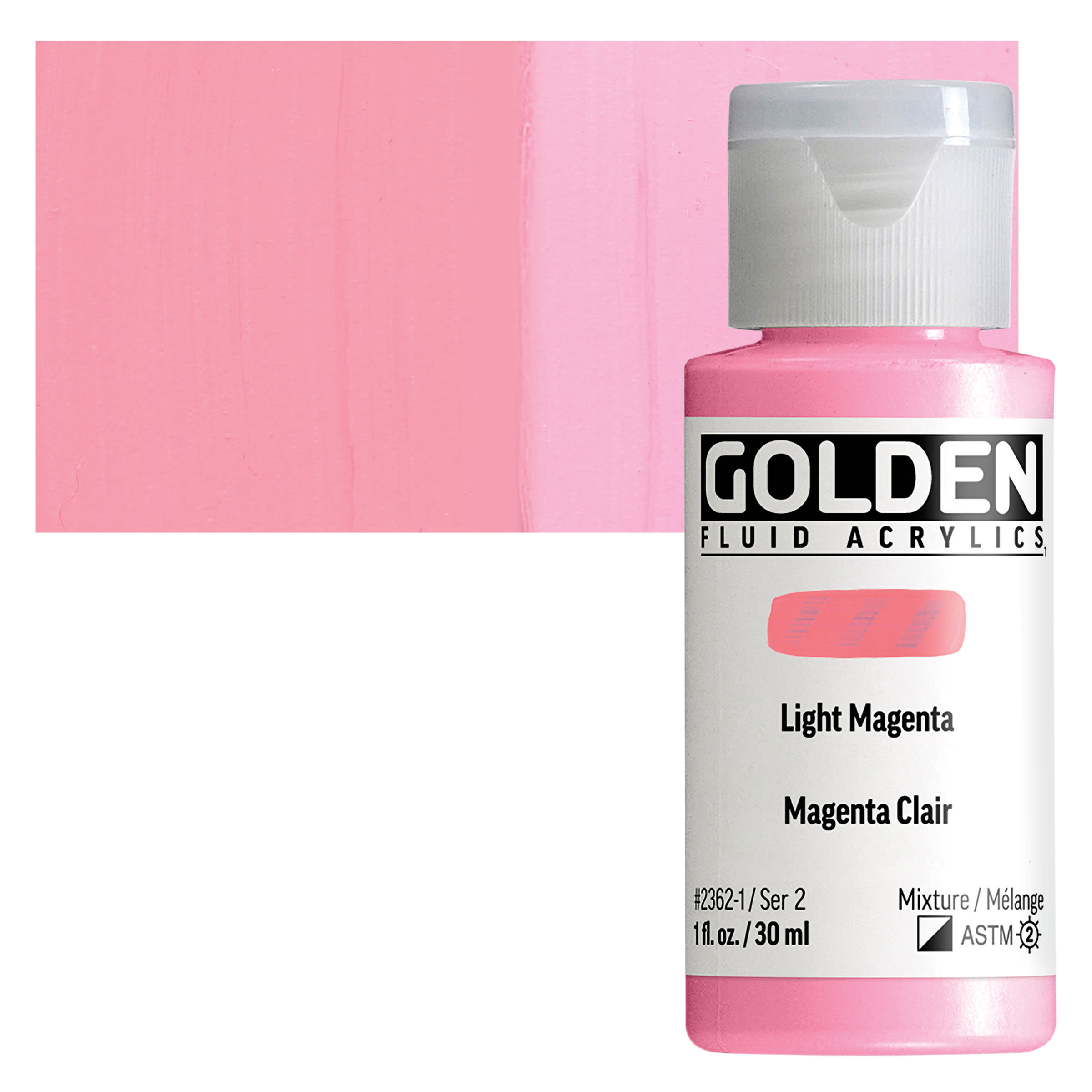 Golden fluid acrylics 30ml – S2 – 2362 light magenta