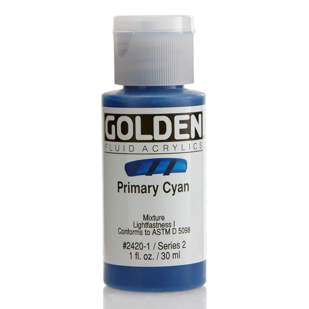 Golden fluid acrylics 30ml – S2 – 2420 primary cyan