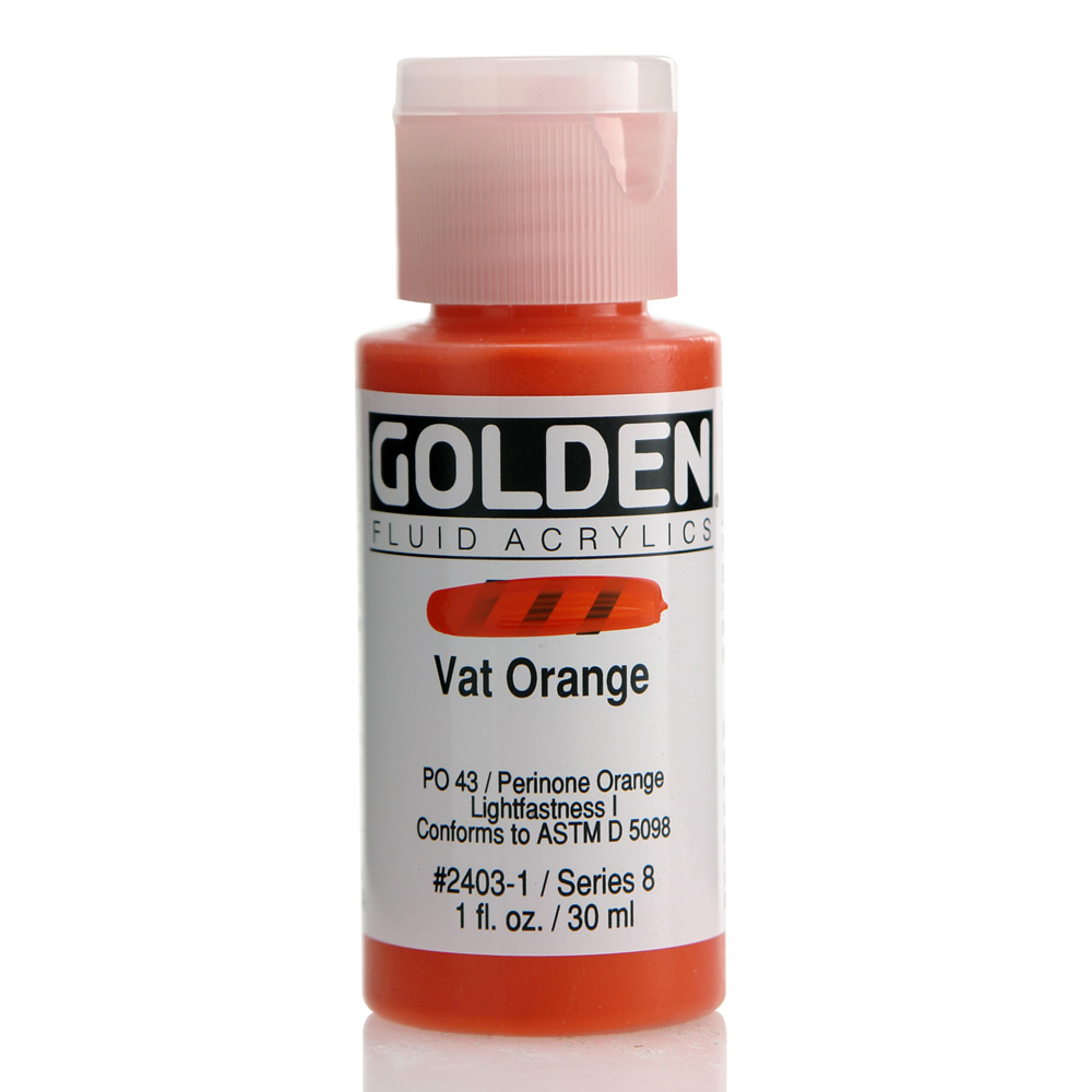 Golden fluid acrylics 30ml – S8 – 2403 vat orange