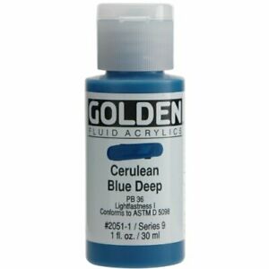 Golden fluid acrylics 30ml – S9 – 2051 ceruleum blue deep