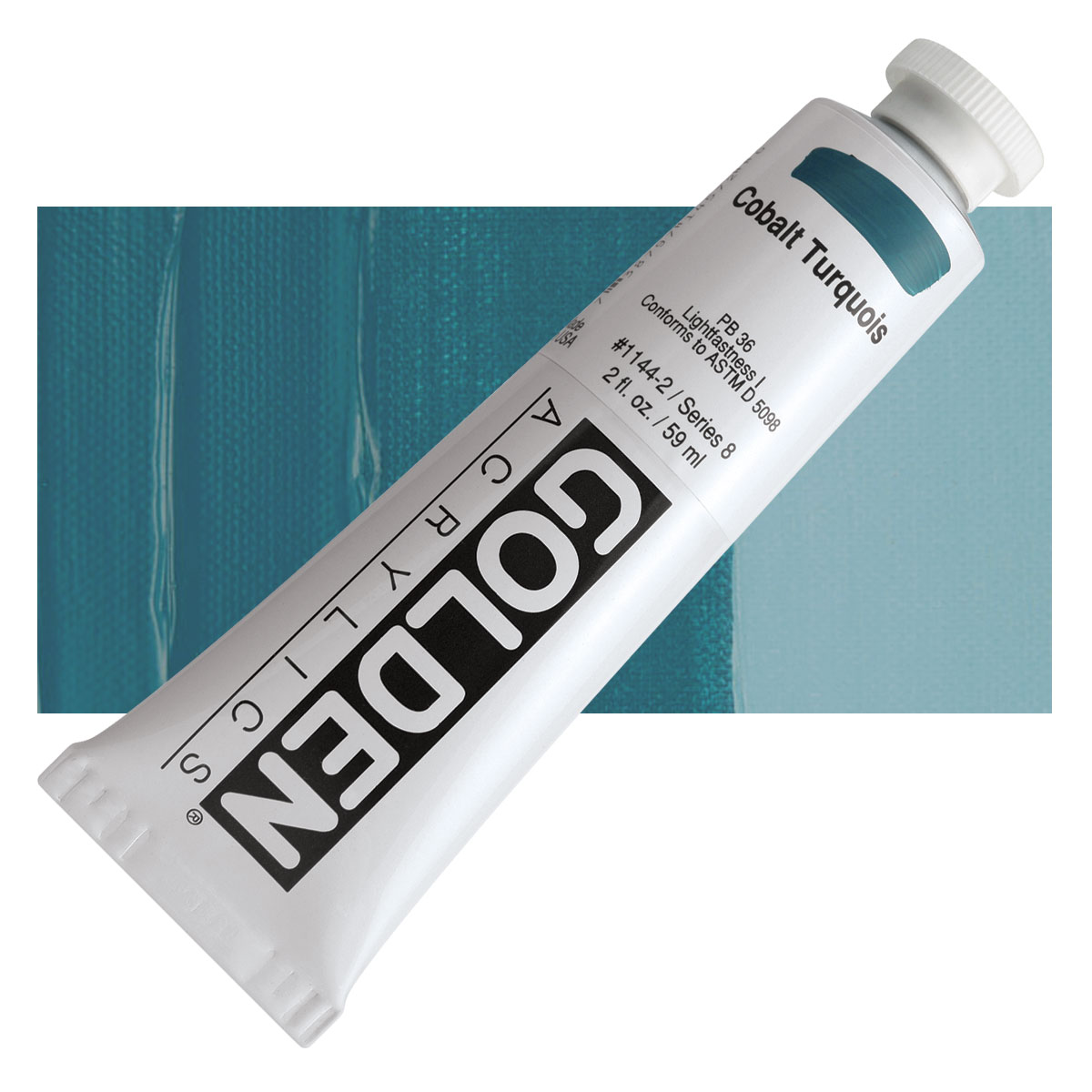 Golden heavy body acryl 60ml - S8 - 1144 cobalt turquoise