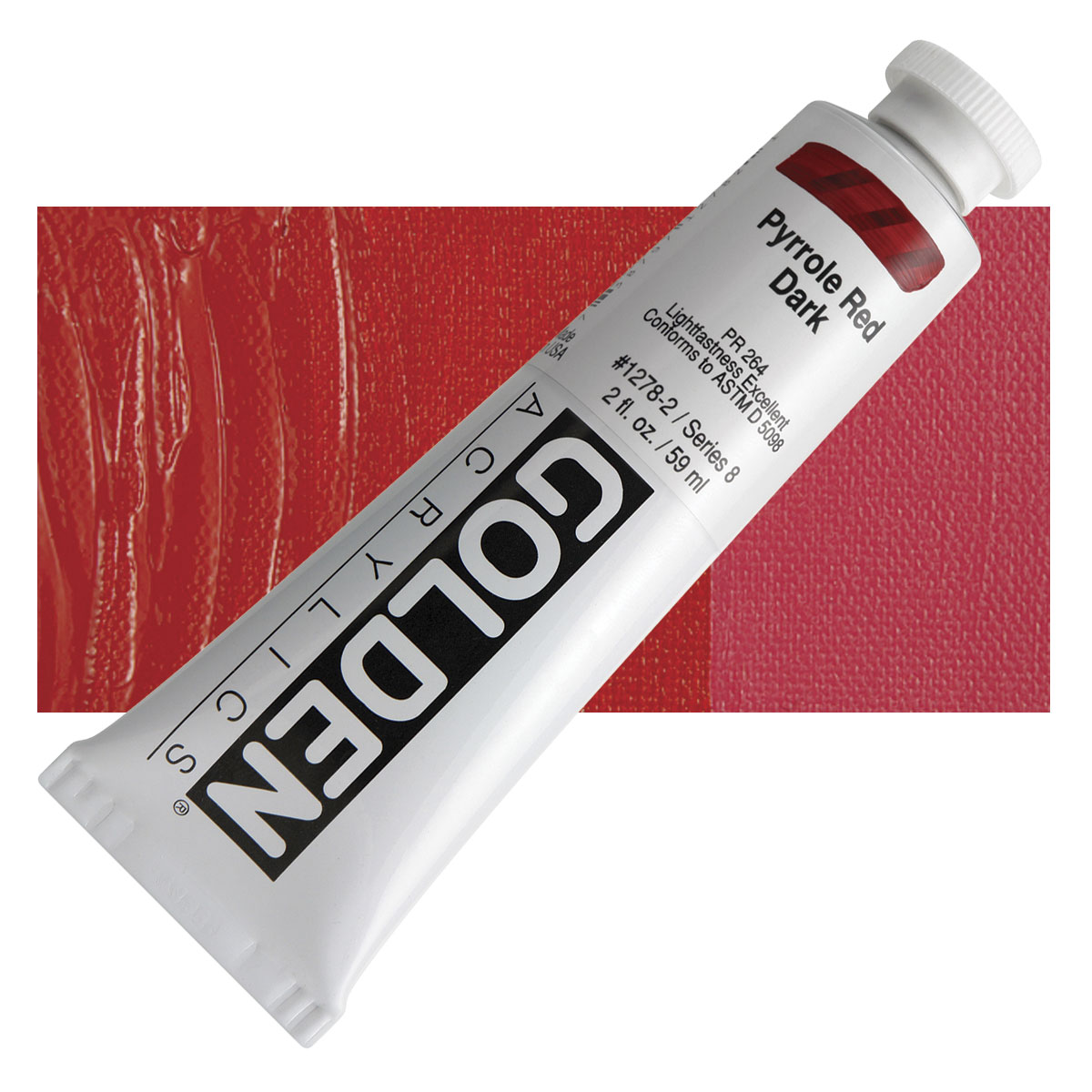 Golden heavy body acryl 60ml - S8 - 1278 pyrroly red dark