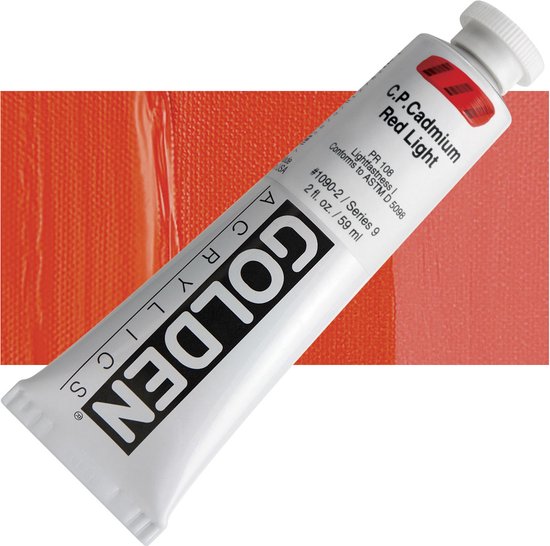 Golden heavy body acryl 60ml - S9 - 1090 cadmium red light