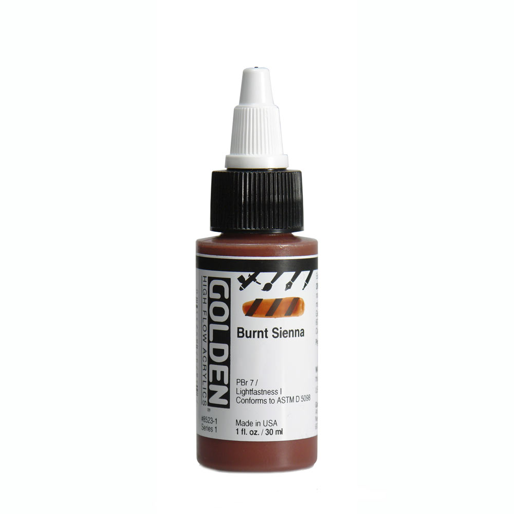 Golden high flow acrylics 30ml – S1 – 8523 burnt sienna