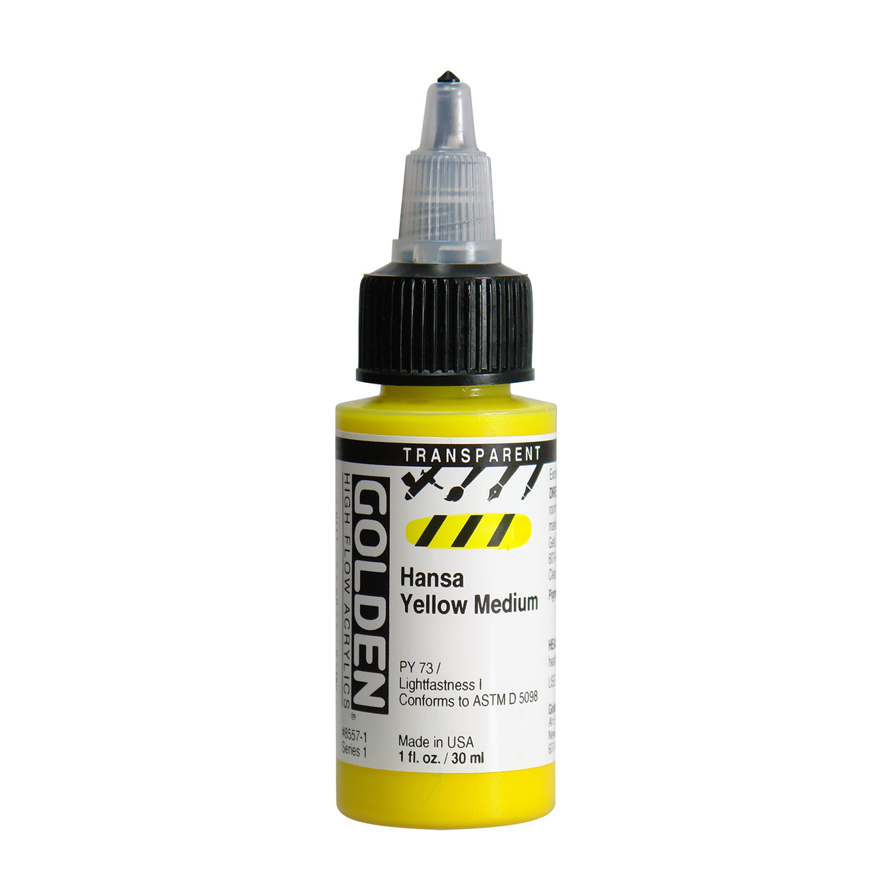 Golden high flow acrylics 30ml – S1 – 8557 hansa yellow medium