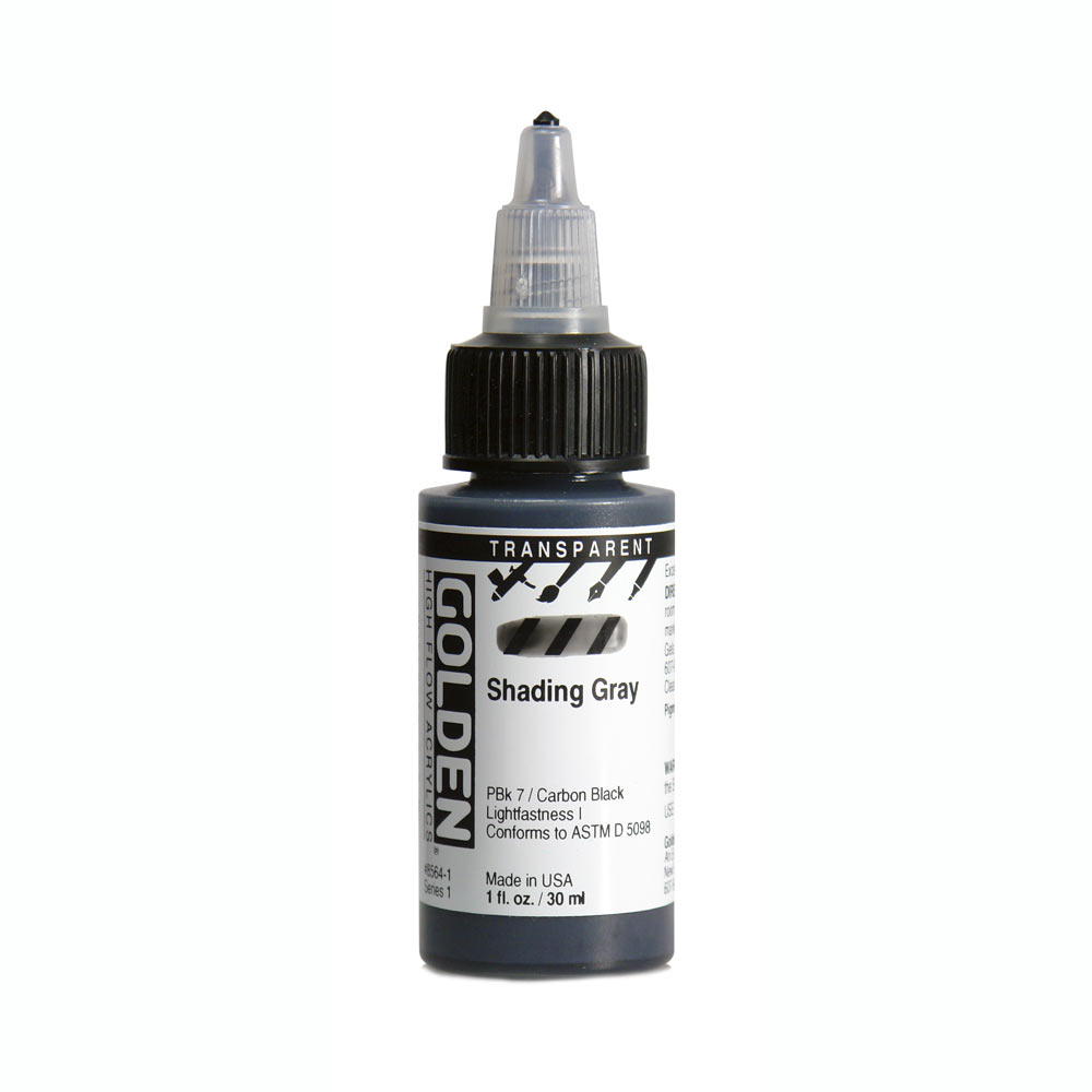 Golden high flow acrylics 30ml – S1 – 8564 shading gray