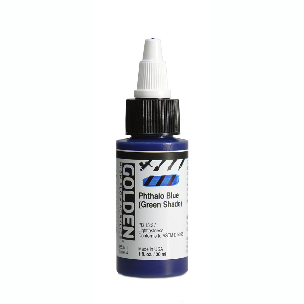 Golden high flow acrylics 30ml – S4 – 8537 phthalo blue (green shade)