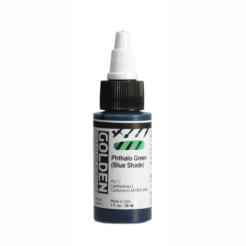 Golden high flow acrylics 30ml – S4 – 8538 phthalo green (blue shade)