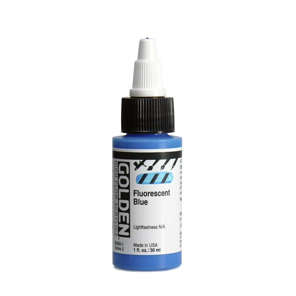Golden high flow acrylics 30ml – S5 – 8566 fluorescent blue