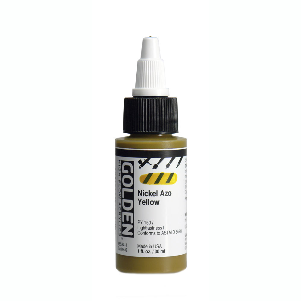Golden high flow acrylics 30ml – S6 – 8534 nickel azo yellow
