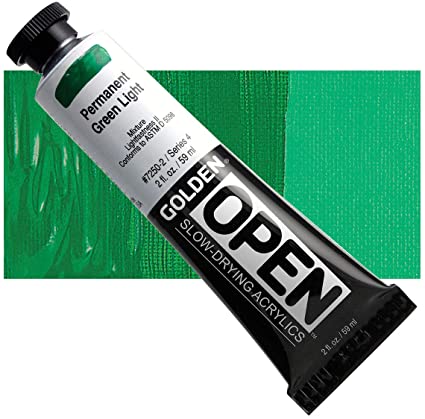Golden open acryl 60ml – S4 – 7250 permanent green light