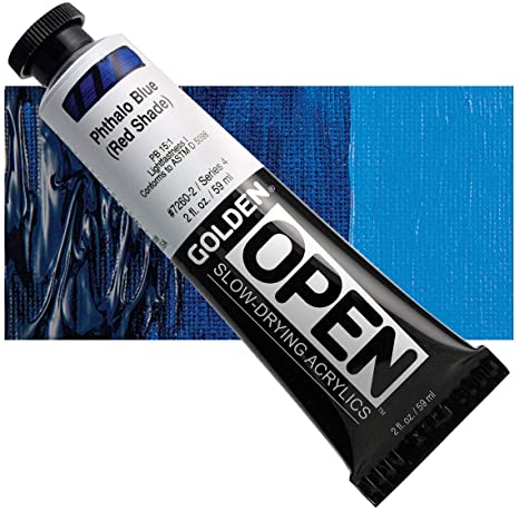 Golden open acryl 60ml – S4 – 7260 phthalo blue (red shade)