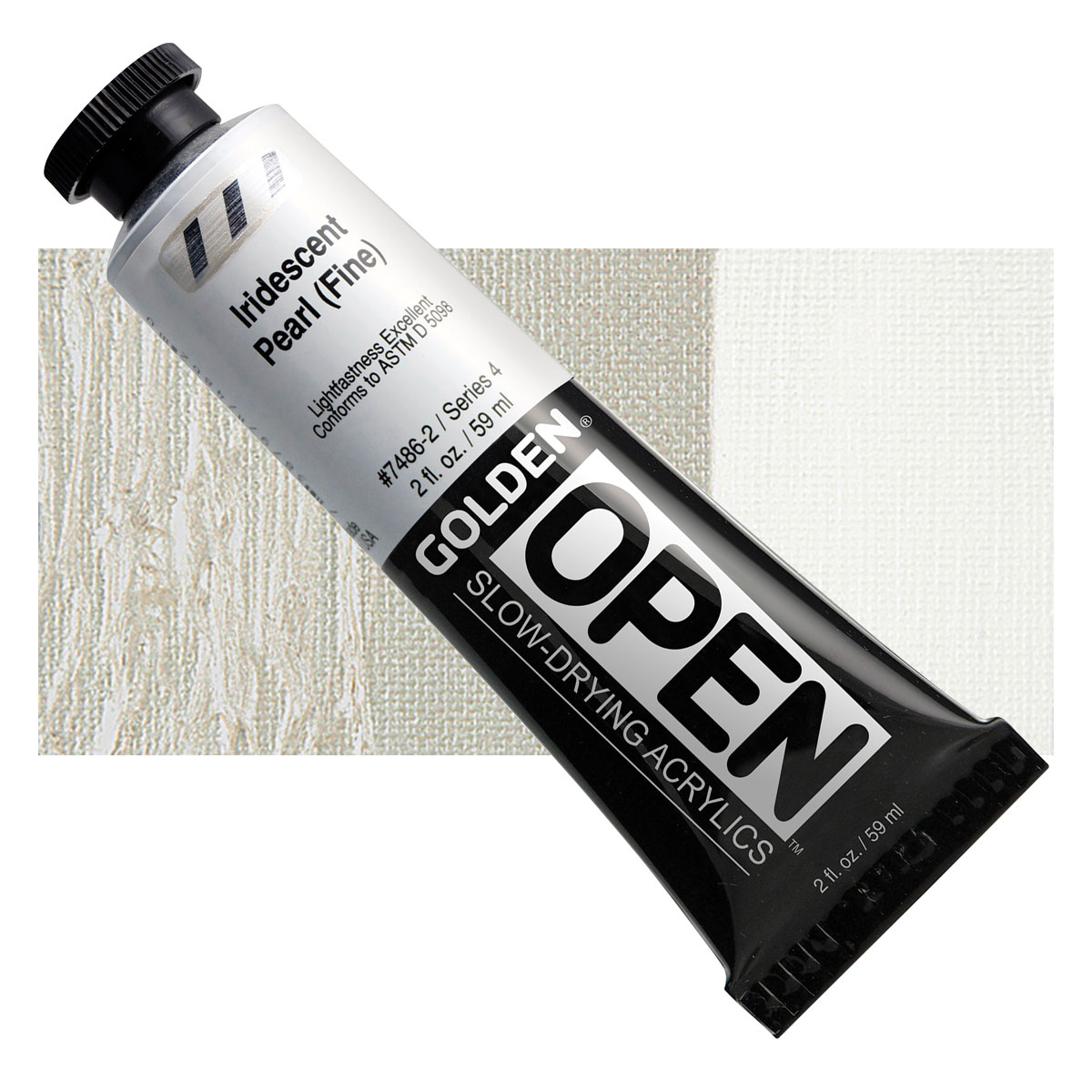 Golden open acryl 60ml – S4 – 7486 iridescent pearl (fine)