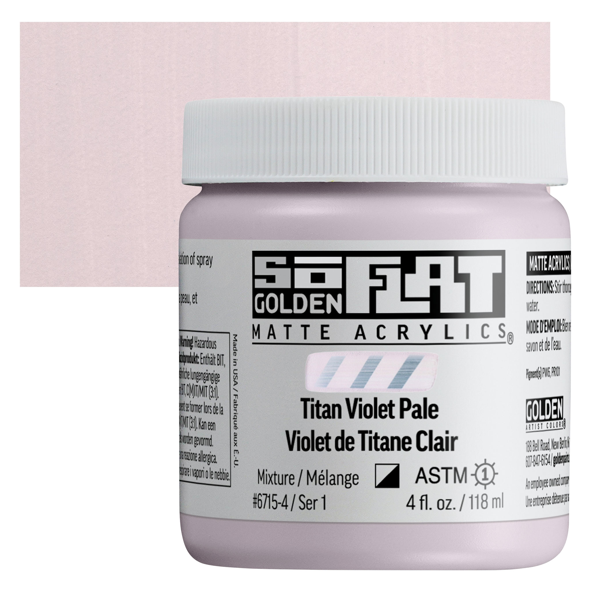 Golden so flat matte acrylics 118ml – S1 – 6715 Titan Violet pale