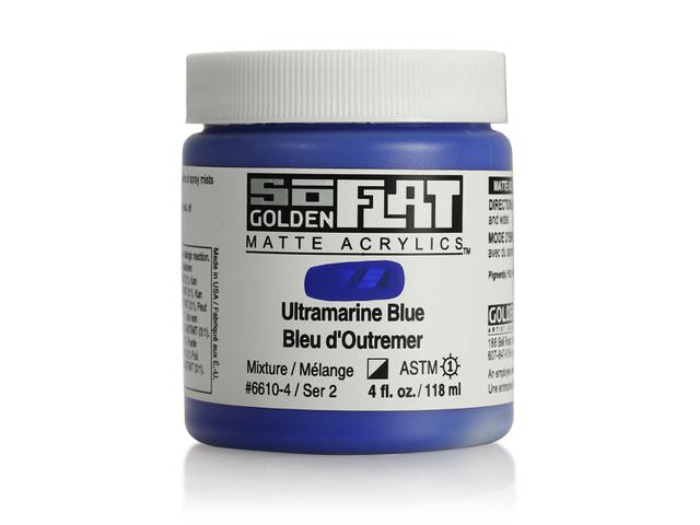 Golden so flat matte acrylics 118ml – S2 – 6610 ultramarine blue