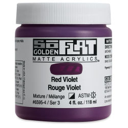 Golden so flat matte acrylics 118ml – S3 – 6595 red violet