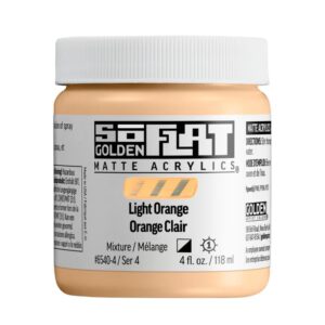 Golden so flat matte acrylics 118ml – S4 – 6540 light orange