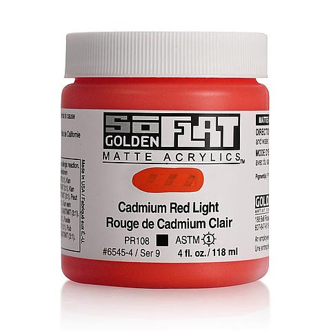 Golden so flat matte acrylics 118ml – S5 – 6550 naphthol red light