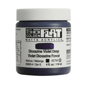 Golden so flat matte acrylics 118ml – S6 - 6600 Dioxazine violet deep