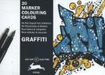 Graffiti - Postcard colouring book -20 marker colouring cards - Roojen, Pepin van