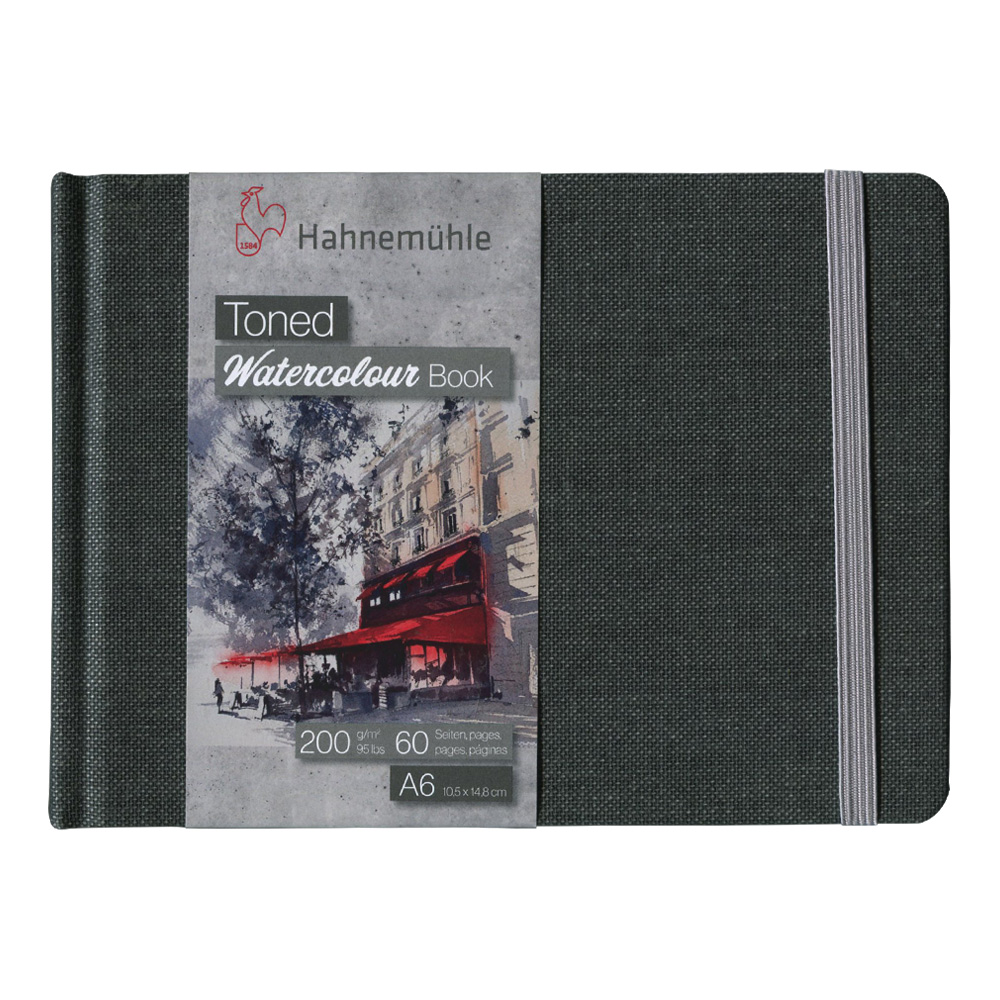Hahnemhle watercolour book A6 200gr toned grey landscape