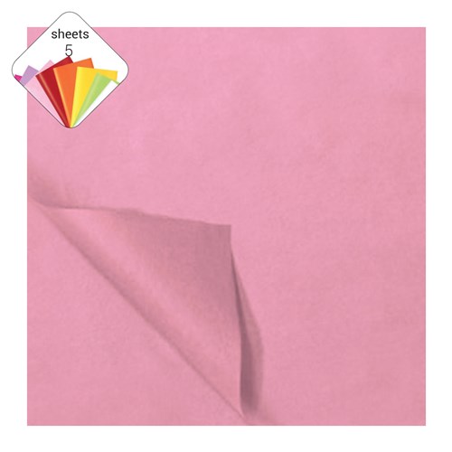 HAZA zijdevloei 50x70 5 vel gevouwen - 185919 licht roze