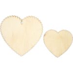 Houten Harten - 12 stuks