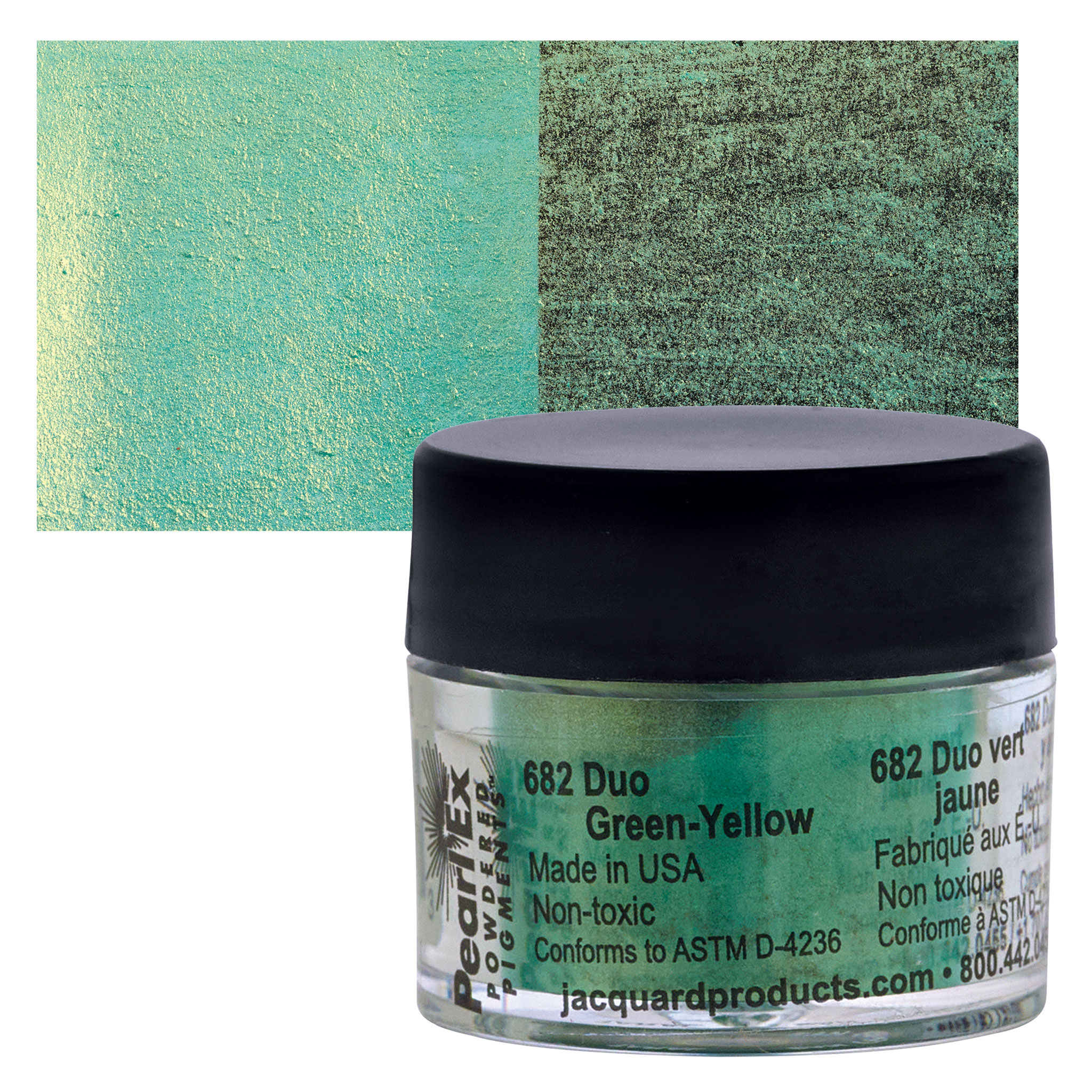 Jacquard pearl ex 3gr - 682 duo green/yellow