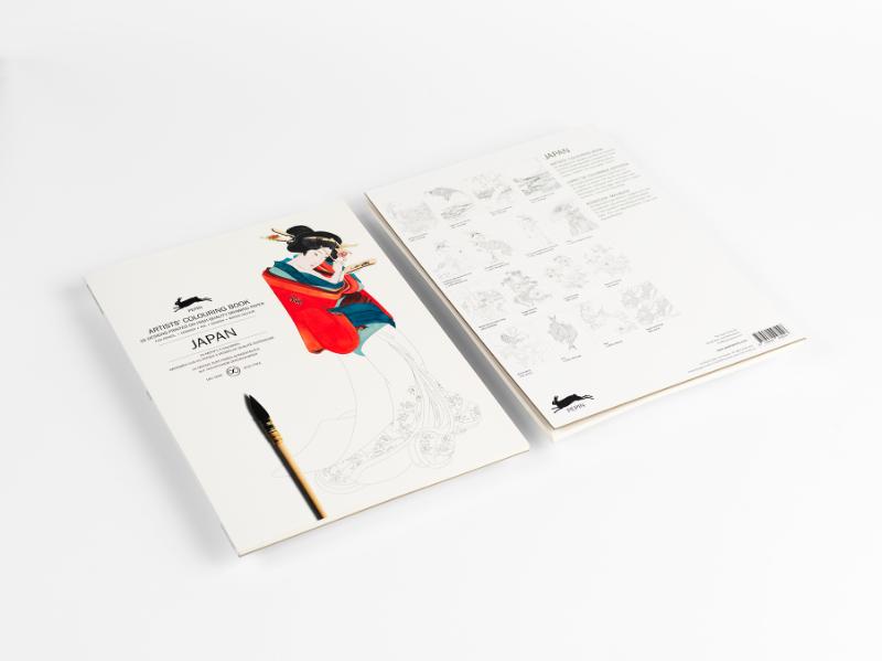 Japan - Artists' Colouring Book