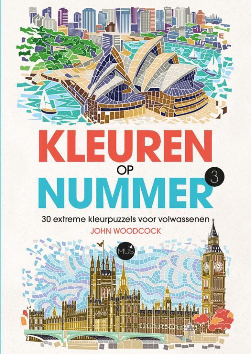 Kleuren op nummer 3, extreme kleurpuzzels voor volwassenen