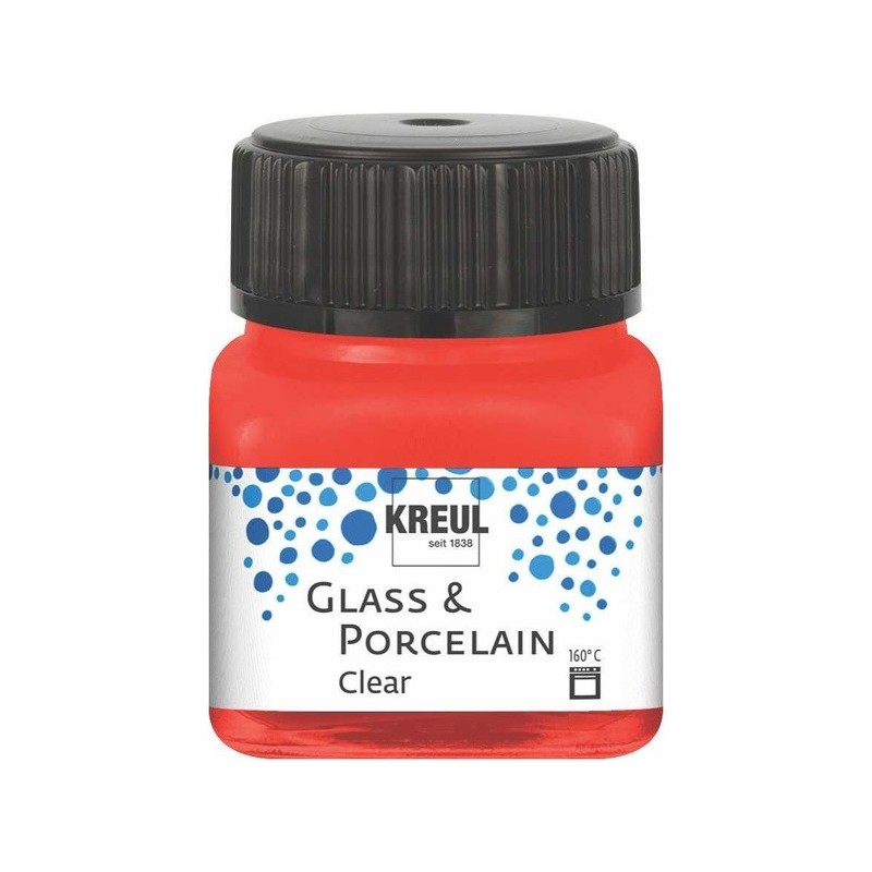 Kreul Glass & Porcelain clear - 16205 cherry red