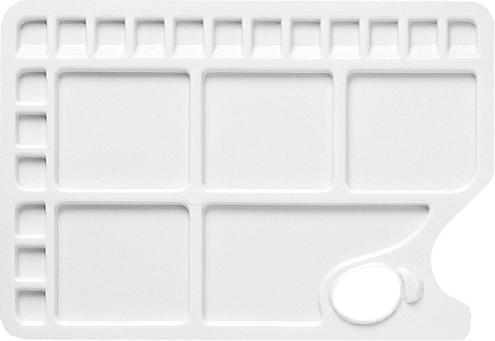 Kunststof palet 23 vakjes, 34,5x23.5