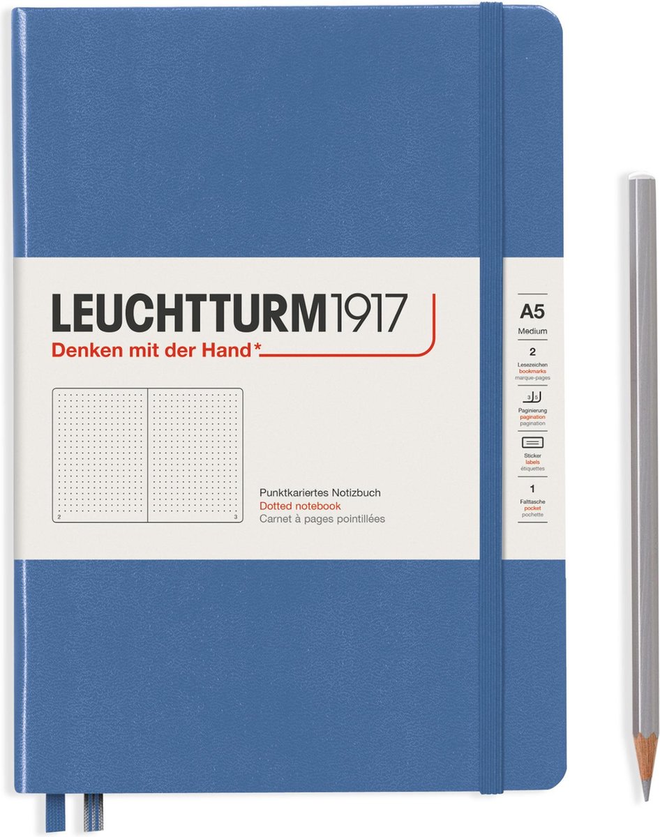 Leuchtturm1917 medium dotted MC denim